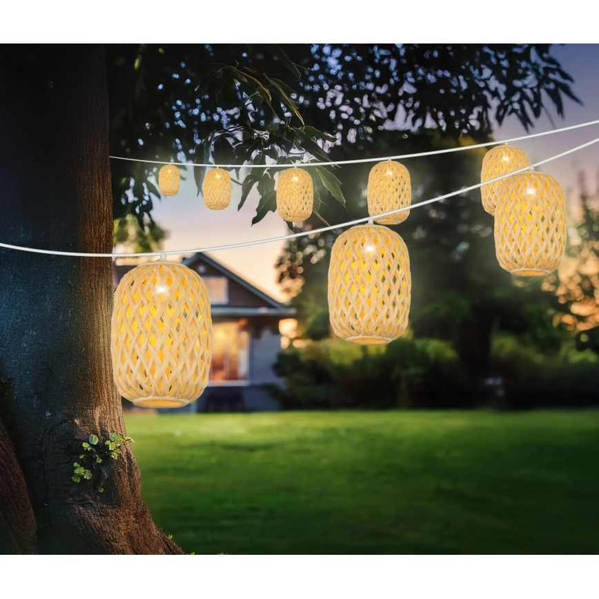 Globo - Catena LED solare LED/0,06W/3V 650 cm IP44