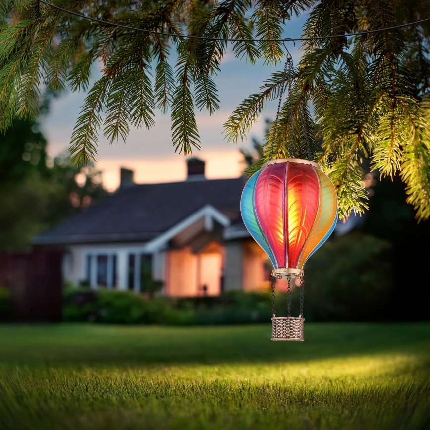 Globo - Décoration solaire suspendue 20xLED/0,5W/3V IP44 montgolfière