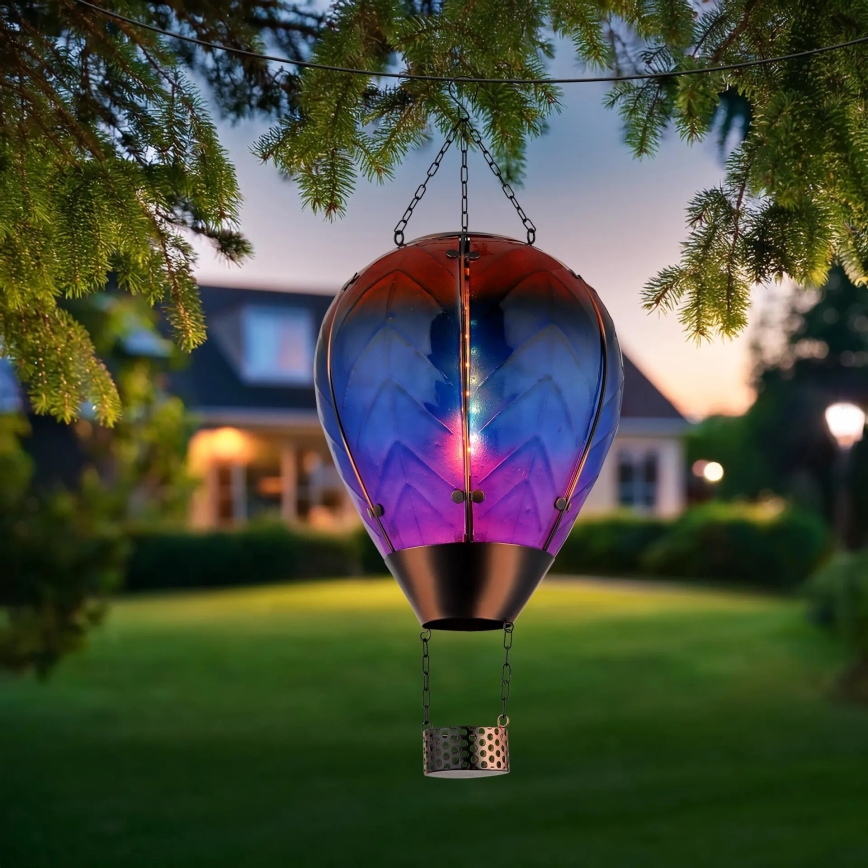 Globo - LED Decorazione solare a ciondolo 24xLED/0,2W/3V IP44 mongolfiera