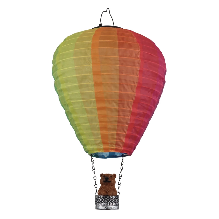 Globo - Décoration solaire suspendue 24xLED/0,06W/3V IP44 montgolfière
