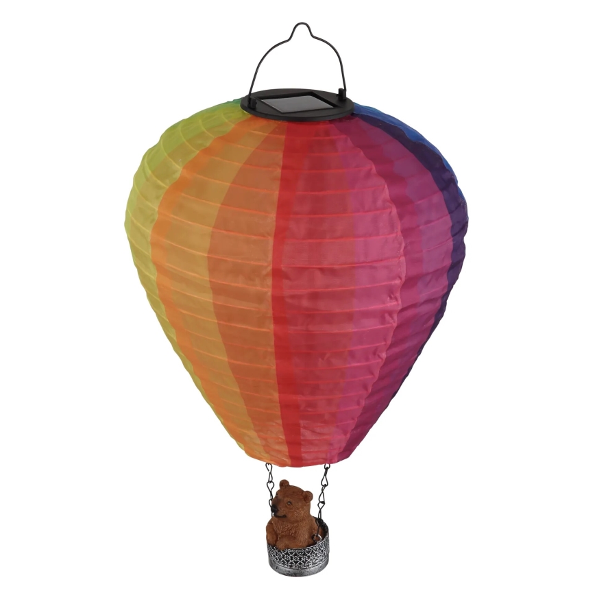 Globo - Décoration solaire suspendue 24xLED/0,06W/3V IP44 montgolfière