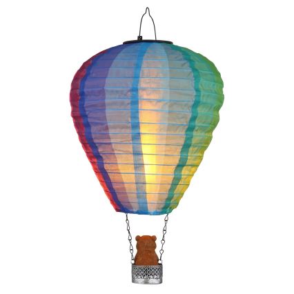 Globo - Décoration solaire suspendue 24xLED/0,06W/3V IP44 montgolfière