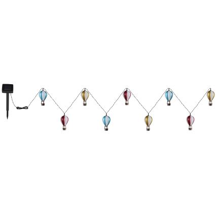 Globo - Guirlande solaire 9xLED/0,06W/3V 390 cm IP44