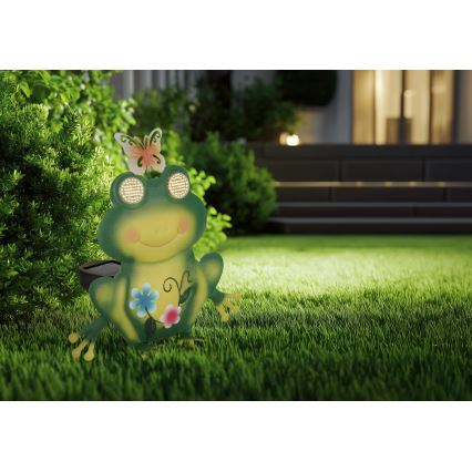 Globo - LED-Solarleuchte 104 LEDs/3 V, IP44, 300 mAh, Frosch