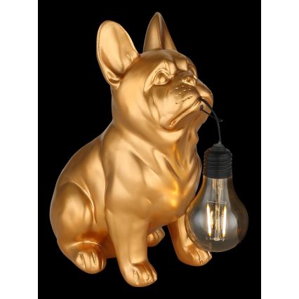 Globo - Luminaire solaire LED 3V IP44 300 mAh, chien doré