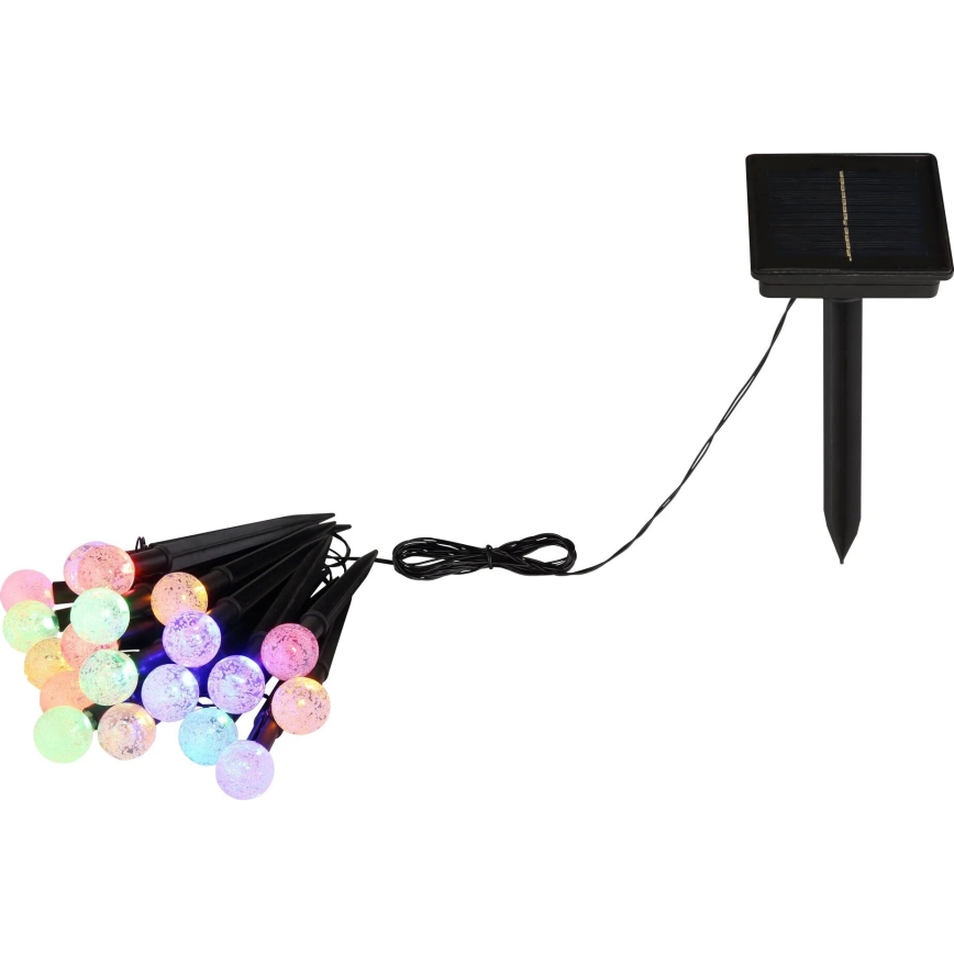 Globo - Guirlande solaire RGB 20xLED/0,06W/3V 770 cm IP44
