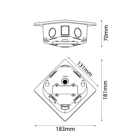 Globo - Éclairage solaire LED/0,5W/3,2V IP54