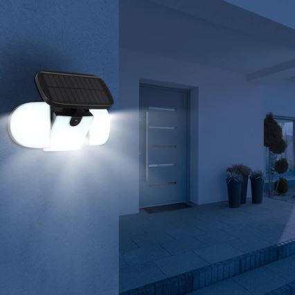 Globo - Luminaire solaire LED avec détecteur LED/3,7V IP44 2000 mAh