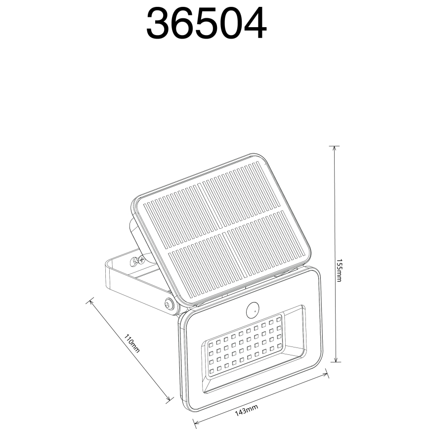 Globo - dimmbare LED-Solarleuchte mit Sensor LED/8W/5V 3000/4000/6500K IP65 2200 mAh