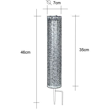 Globo - Éclairage solaire LED/0,06W/3,2V 3000K IP44 300 mAh