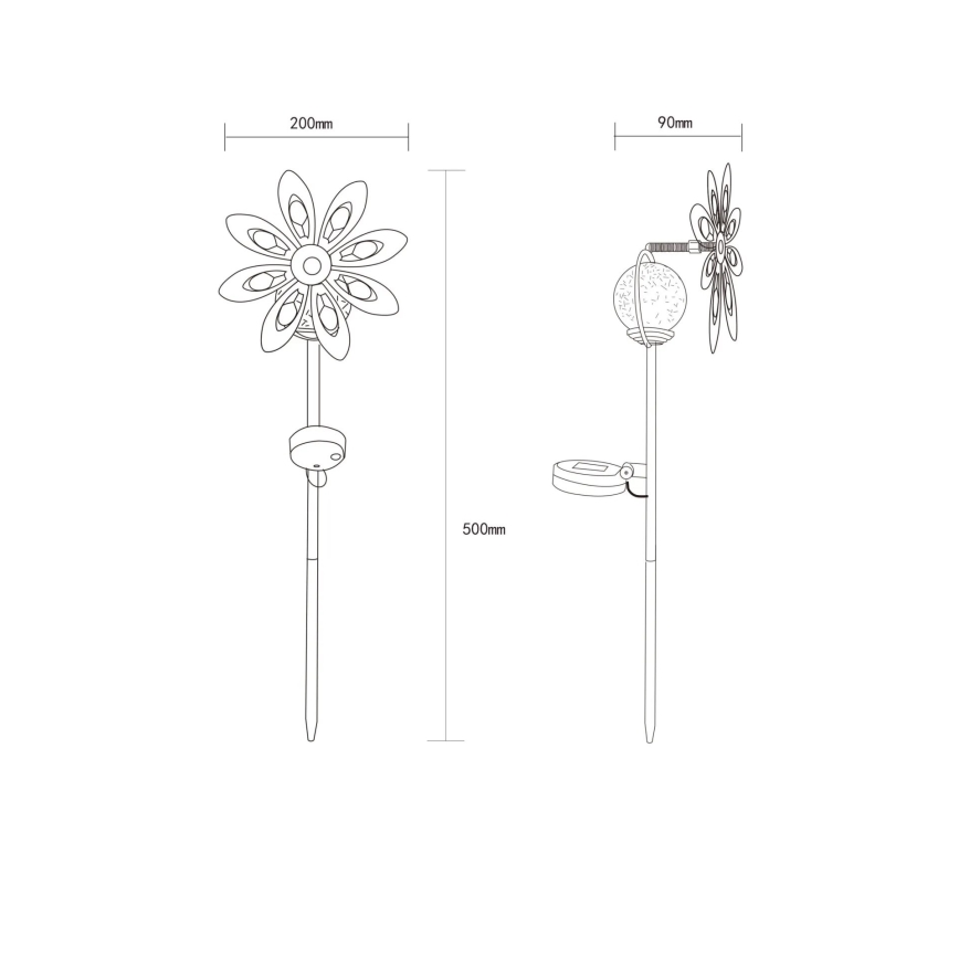 Globo - LED Solare decorazione LED/0,02W/3V IP44