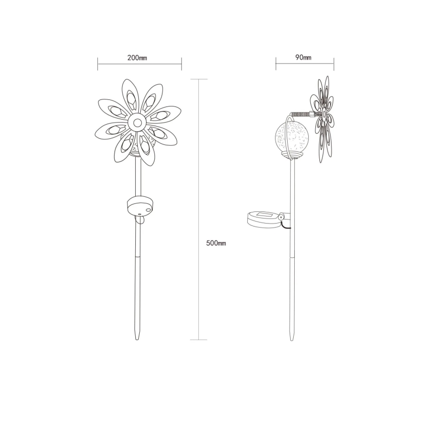 Globo - LED Solare decorazione LED/0,02W/3V IP44