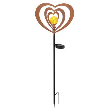 Globo - LED-Solarleuchte LED/3V IP44 300 mAh Rostiges Herz