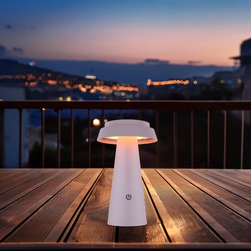 Globo - Dimmbare LED-Solarleuchte mit Touch-Funktion LED/4W/3,7W IP54 rosa