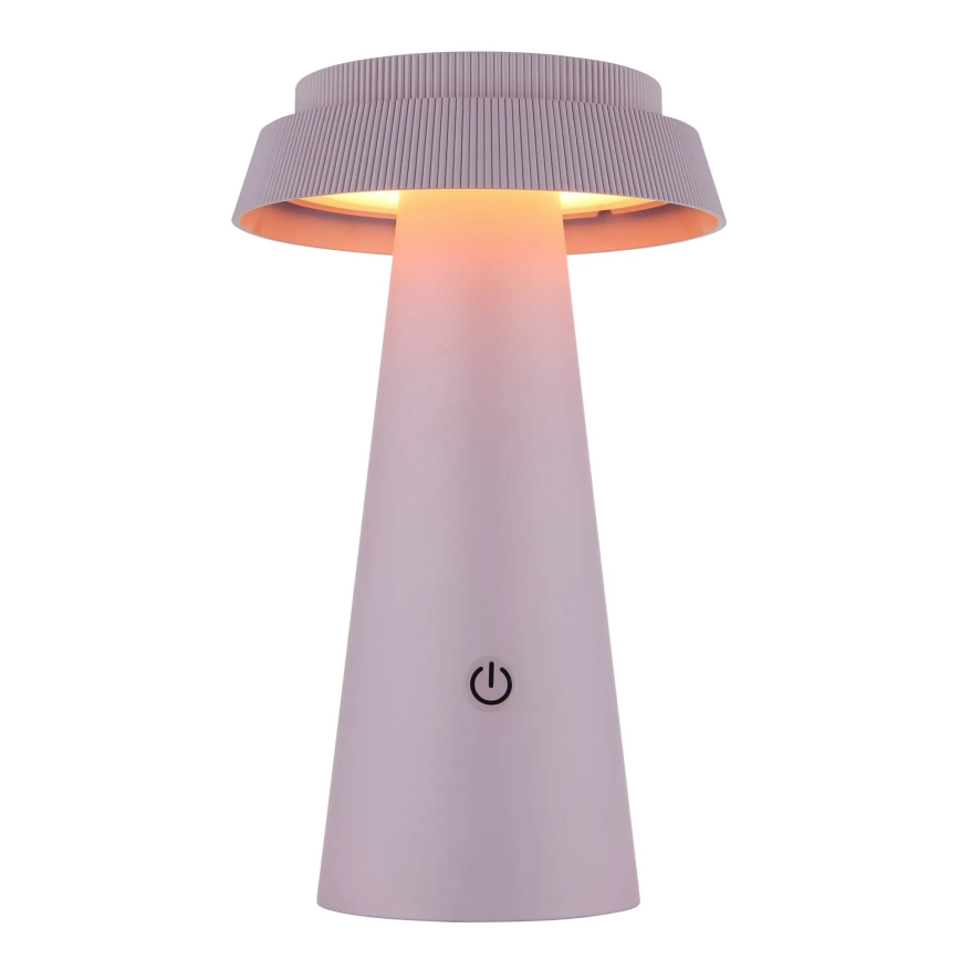 Globo - Dimmbare LED-Solarleuchte mit Touch-Funktion LED/4W/3,7W IP54 rosa