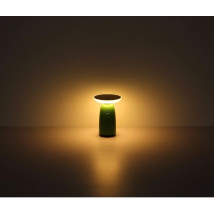 Globo - Lampe solaire tactile à intensité variable LED/10W/3,7V IP54 verte