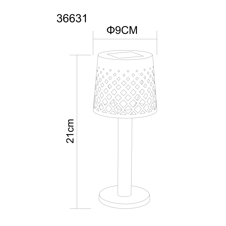 Globo - Lampada LED solare LED/0,06W/3,2V 3000K IP44 nero