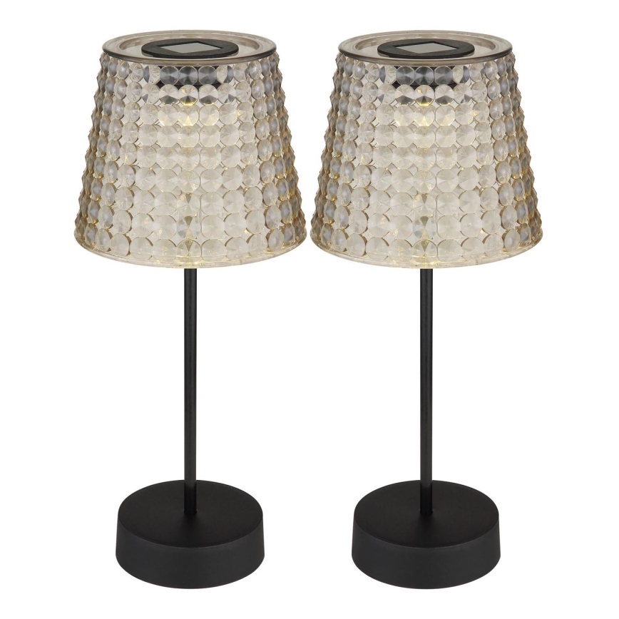 Globo 36634-2S - SET 2x Lampada LED solare SOLAR LED/0,06W/3V IP44 40 mAh grigio