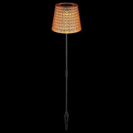 Globo - LOT 2x Éclairage solaire LED/0,06W/3V IP44 40 mAh orange