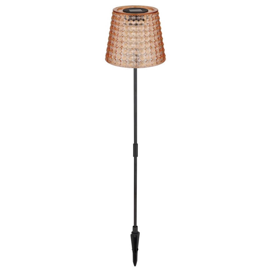 Globo - LOT 2x Éclairage solaire LED/0,06W/3V IP44 40 mAh orange