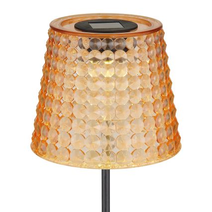 Globo - LOT 2x Éclairage solaire LED/0,06W/3V IP44 40 mAh orange
