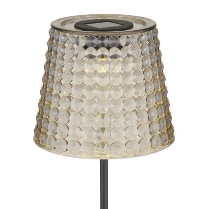 Globo - SET 2x Lampada LED solare LED/0,06W/3V IP44 grigio