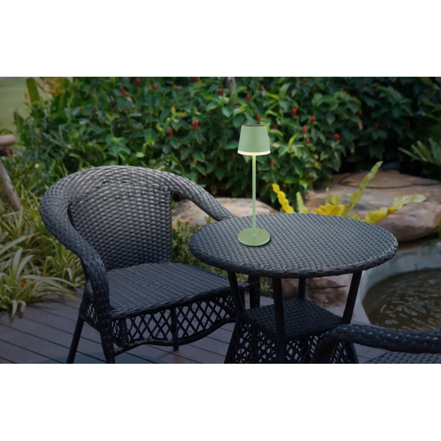 Globo - Lampe solaire LED/0,06W/3V 3000K IP44 vert