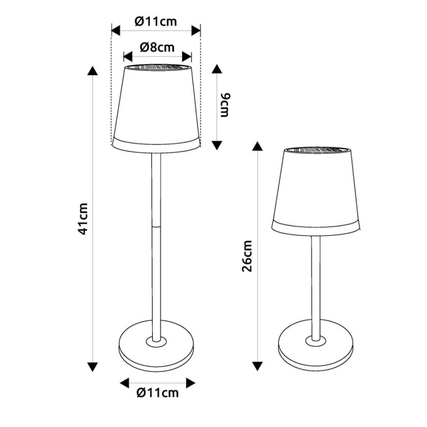 Globo - Lampe solaire LED/0,06W/3V 3000K IP44 vert