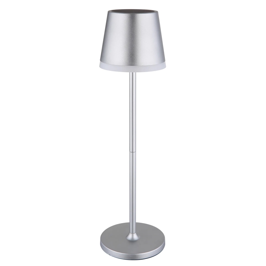 Globo - Éclairage solaire LED/0,6W/3V 3000K IP44 1200 mAh chrome mat