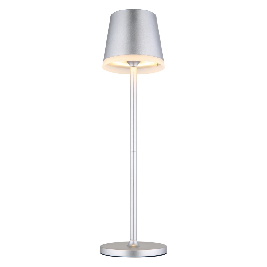 Globo - Éclairage solaire LED/0,6W/3V 3000K IP44 1200 mAh chrome mat