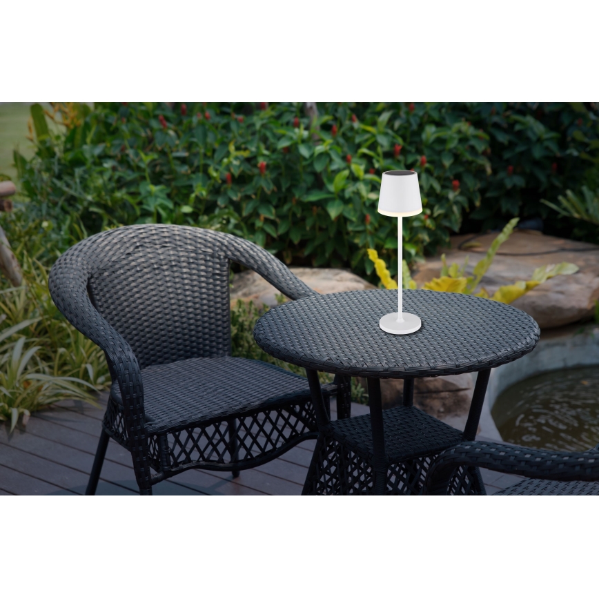 Globo - Lampe solaire LED/0,6W/3V 3000K IP44 blanc