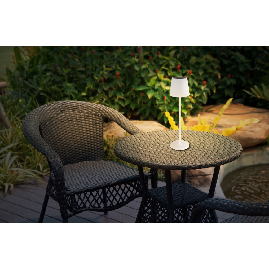 Globo - Lampe solaire LED/0,6W/3V 3000K IP44 blanc