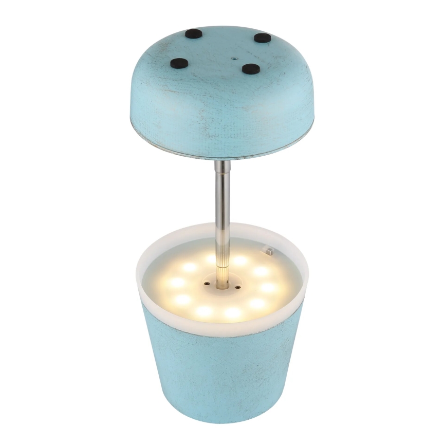 Globo - LED-Solarleuchte 10xLED/0,06W/3V IP44 blau