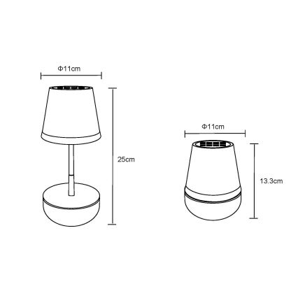 Globo - LED-Solarleuchte 10xLED/0,06W/3V IP44 blau