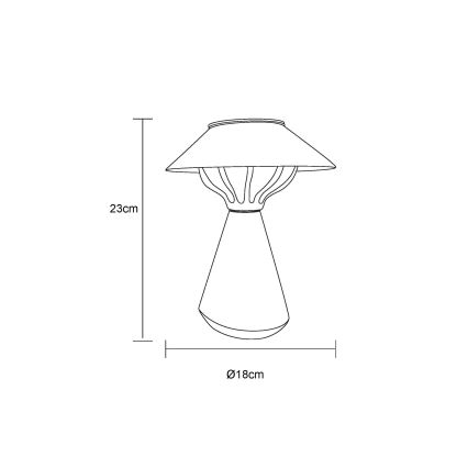 Globo - Lampada solare LED 10xLED/0,06W/1,2V IP44 nero