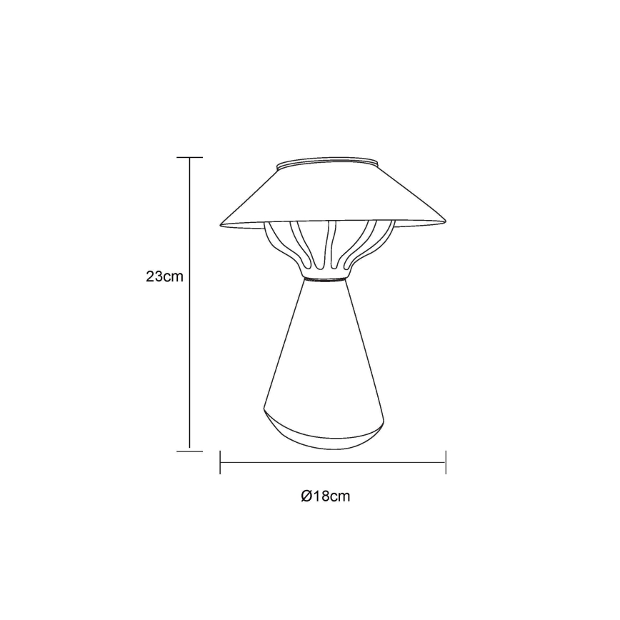 Globo - Lampada solare LED 10xLED/0,06W/1,2V IP44 nero