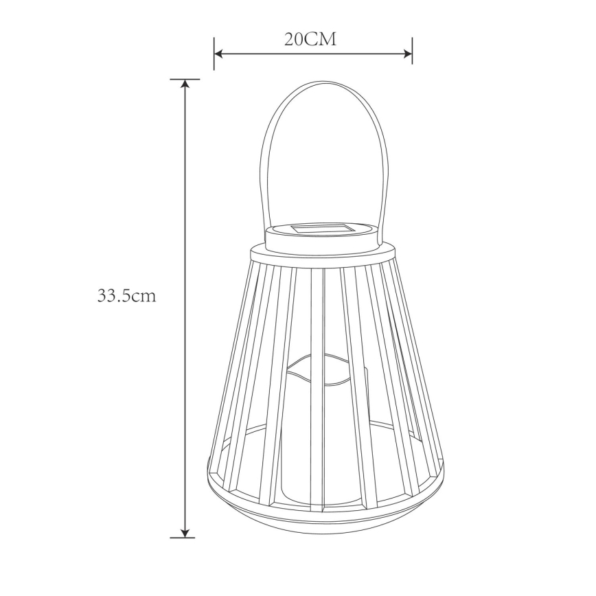 Globo – LED-Solarleuchte LED/0,06W/3V 3200K IP44