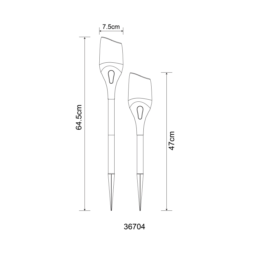 Globo - Lampada LED solare LED/2,4W/3V 1600K IP44 800 mAh