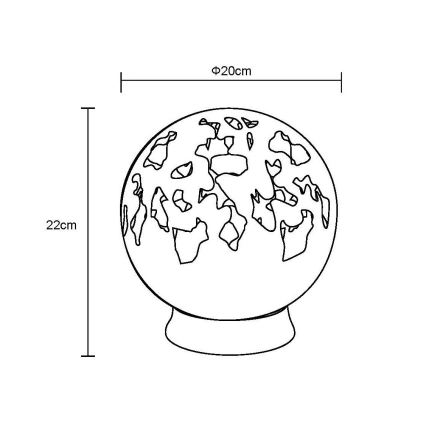 Globo - LED Solare decorazione LED/0,06W/3V IP44