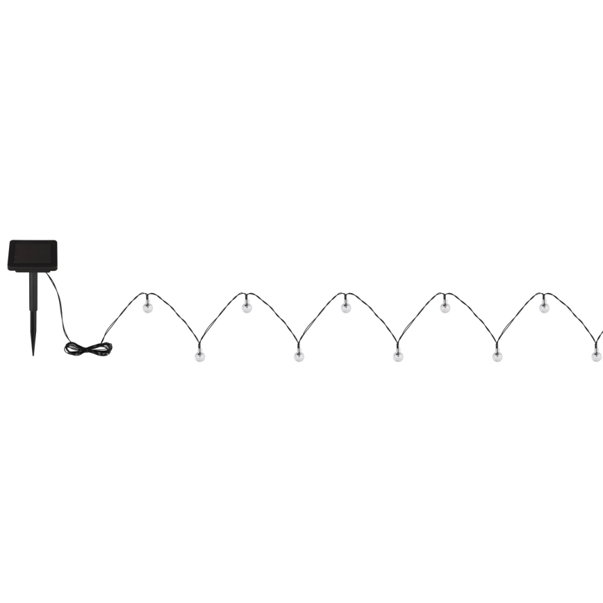 Globo - Catena LED solare 20xLED/0,06W/3,2V 285 cm IP44