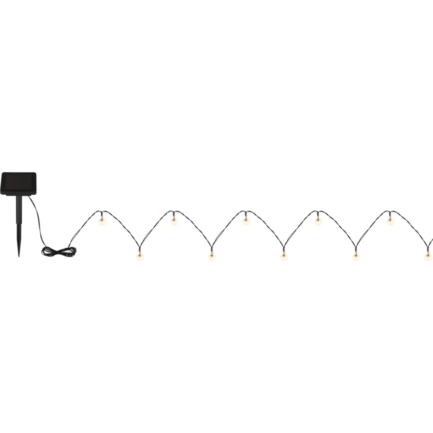 Globo - Catena LED solare 20xLED/0,06W/3,2V 285 cm IP44