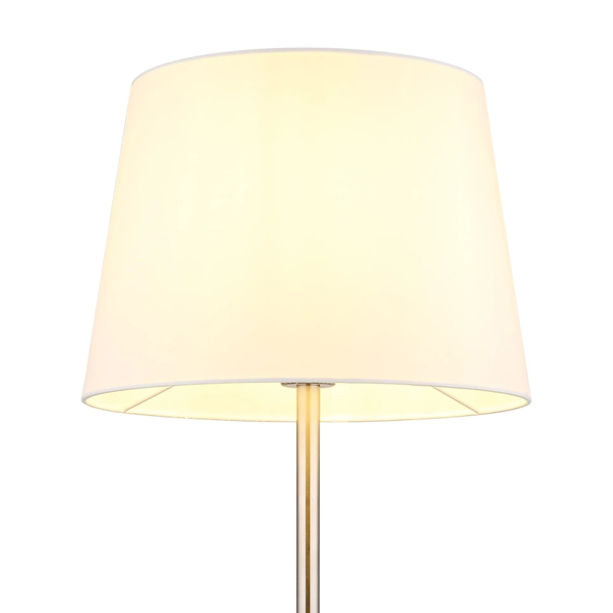 Globo - Lampada da terra 1xE27/40W/230V bianco/cromo opaco