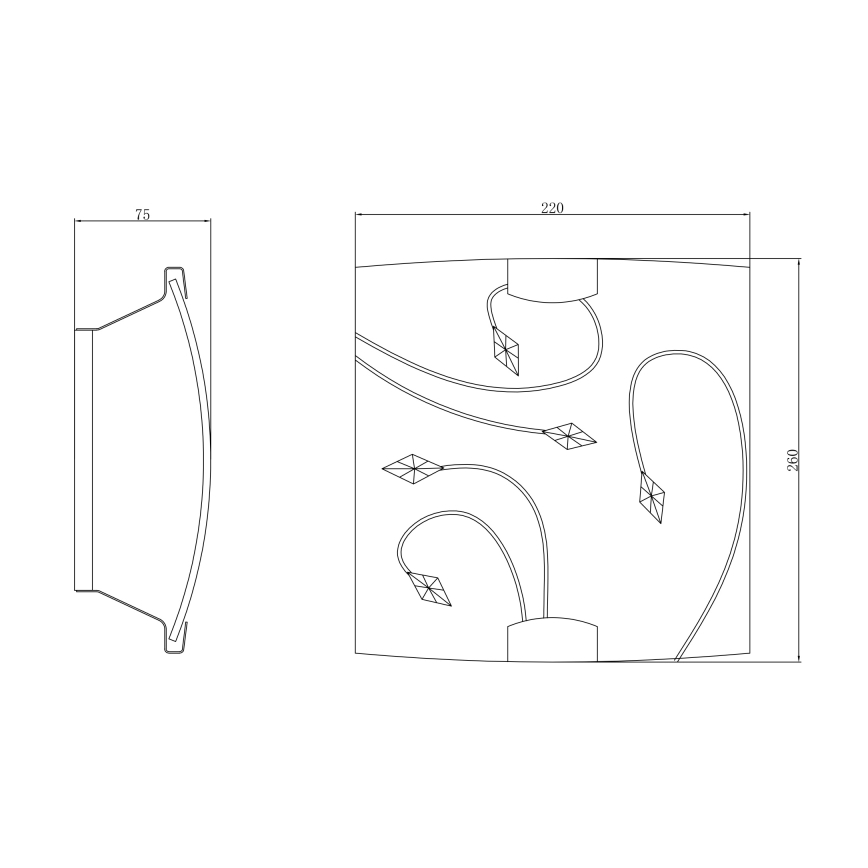 Globo 40393W - Applique murale 1xE27/60W