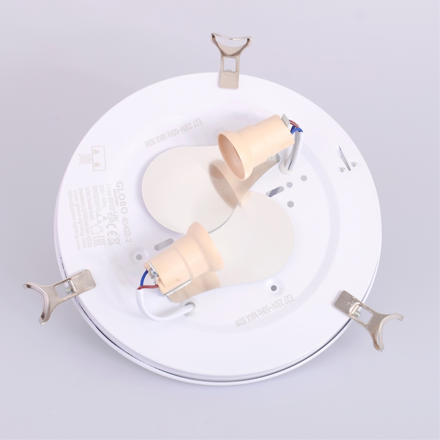 Globo - Plafoniera 2xE27/60W/230V