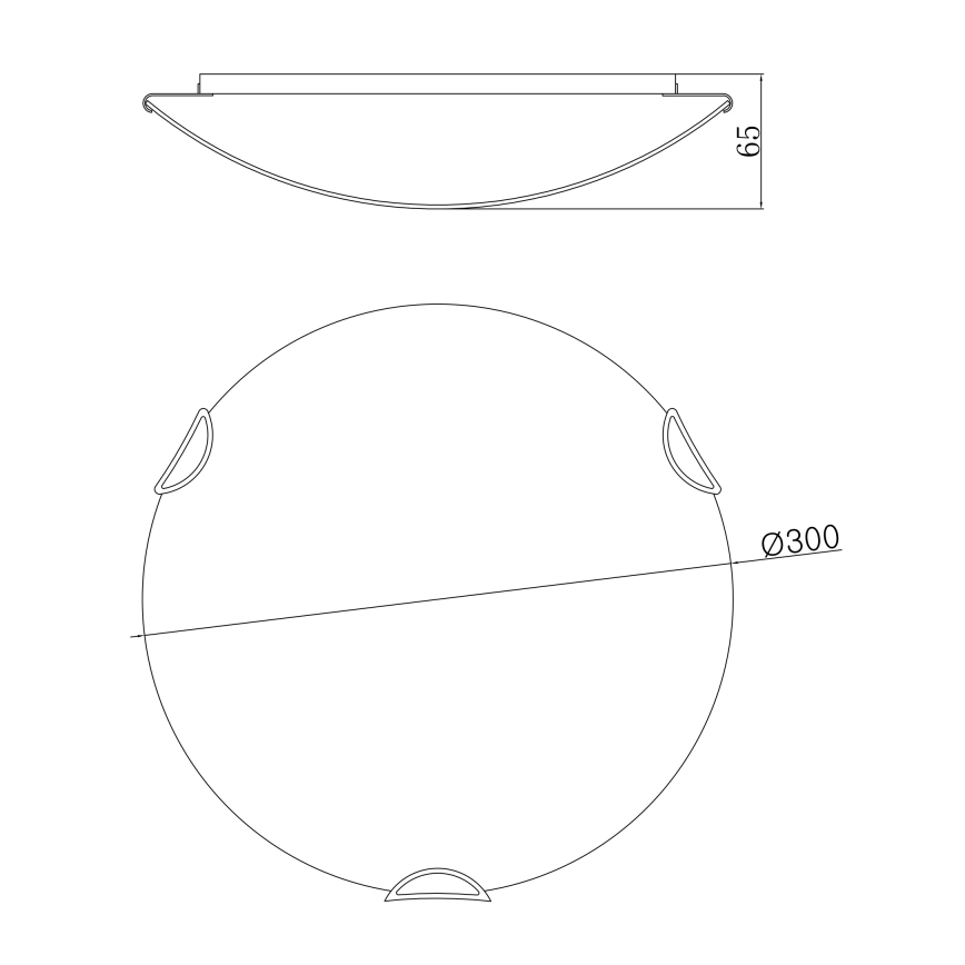 Globo - Plafoniera 2xE27/60W/230V