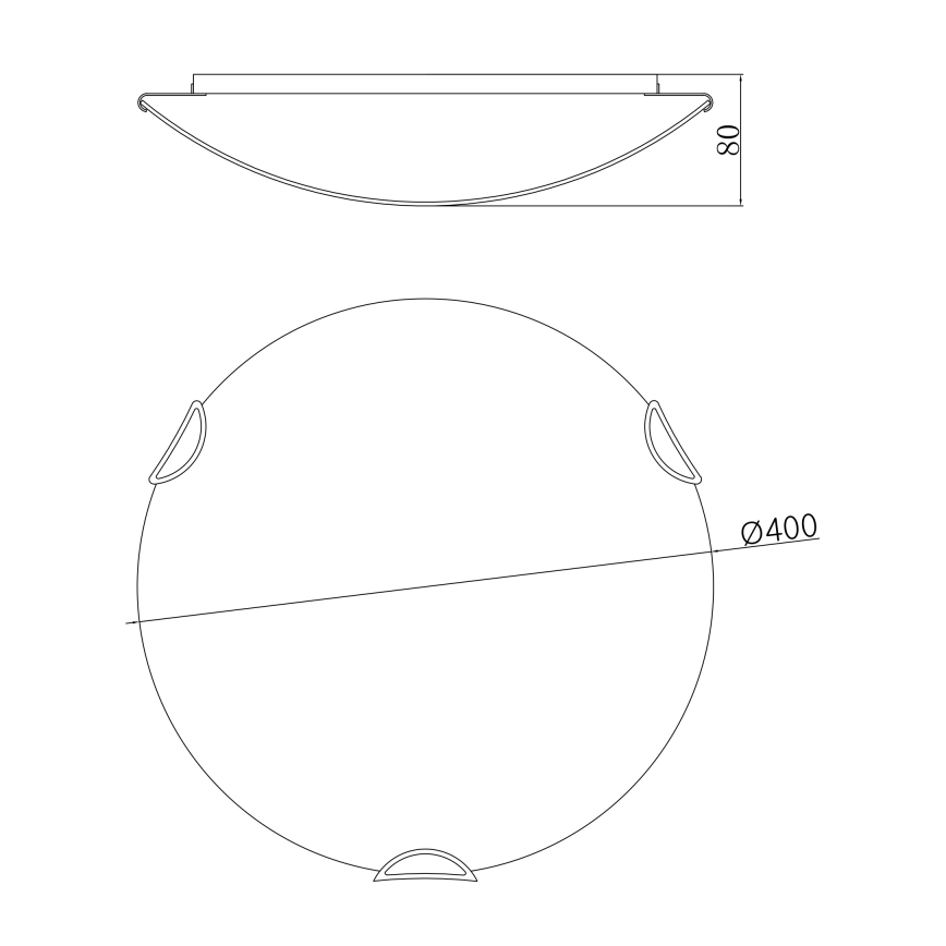 Globo 40402-3 - Plafonnier CALIMERO I 3xE27/60W/230V