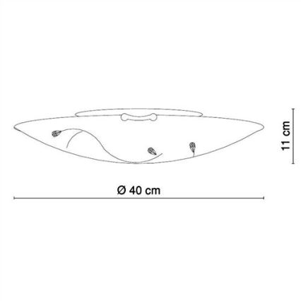 Globo - Plafoniera 3xE27/40W/230V