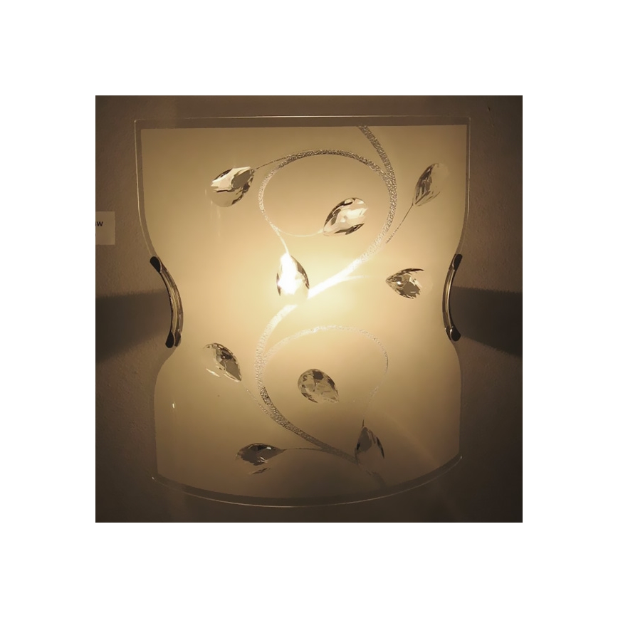 Globo 40404W - Wandleuchte BURGUNDY 1xE27/60W/230V