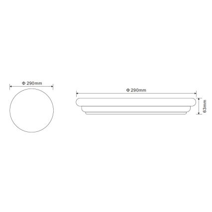 Globo - Plafonnier LED/20W/230V