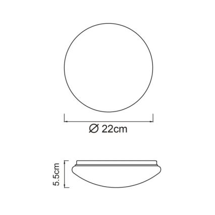 Globo - Plafoniera LED 8W/230V 4000K Ø 55 cm